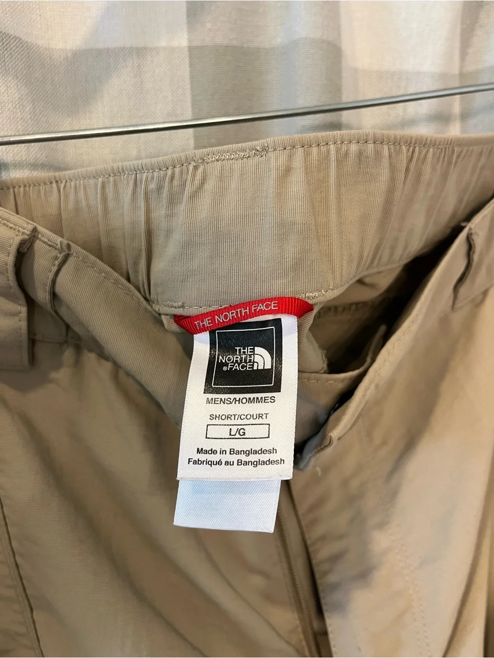 The North Face Khaki Cargo Pants with Utility Pockets and zip off shorts